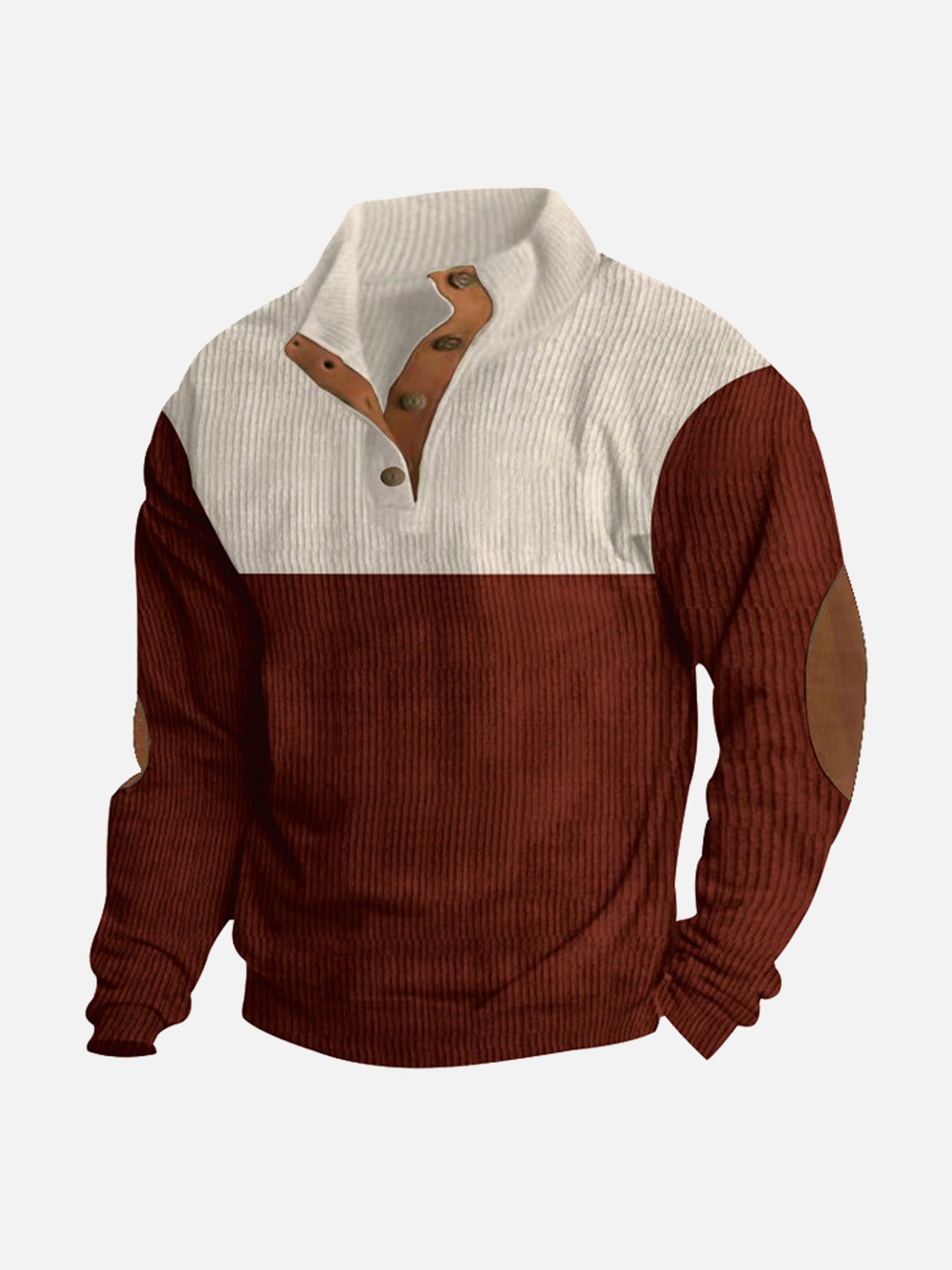 Miles – Colorblock Henley Pullover Sweater