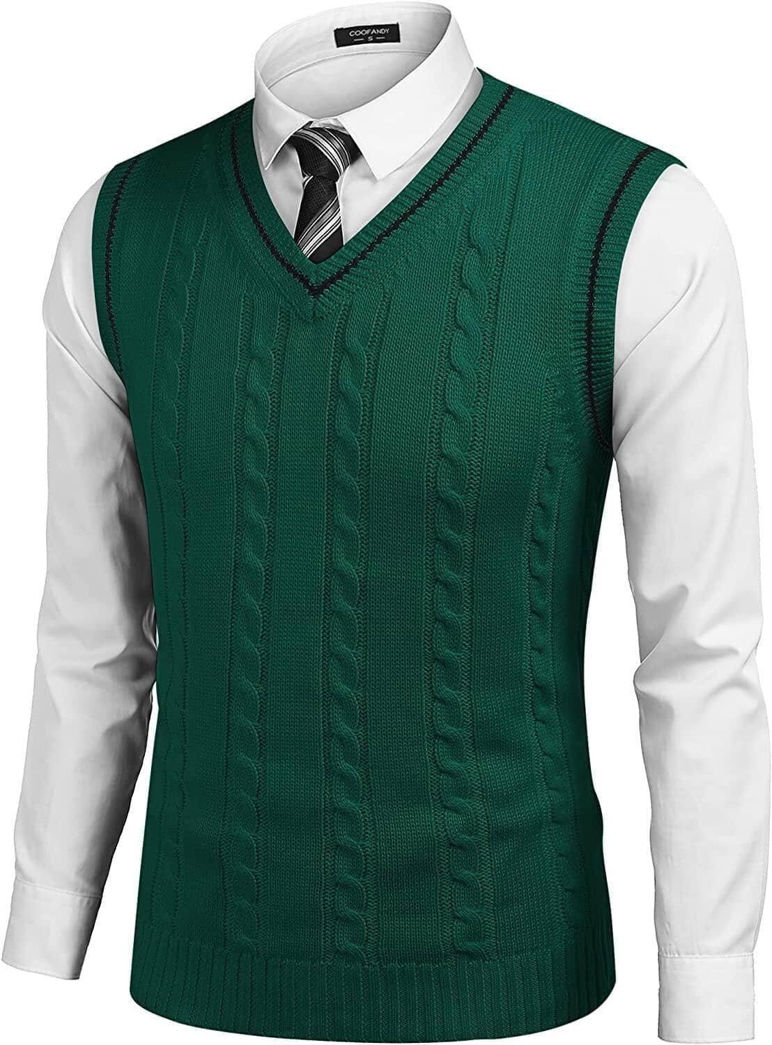 Julian – V-Neck Sleeveless Knitted Pullover Vest Sweater