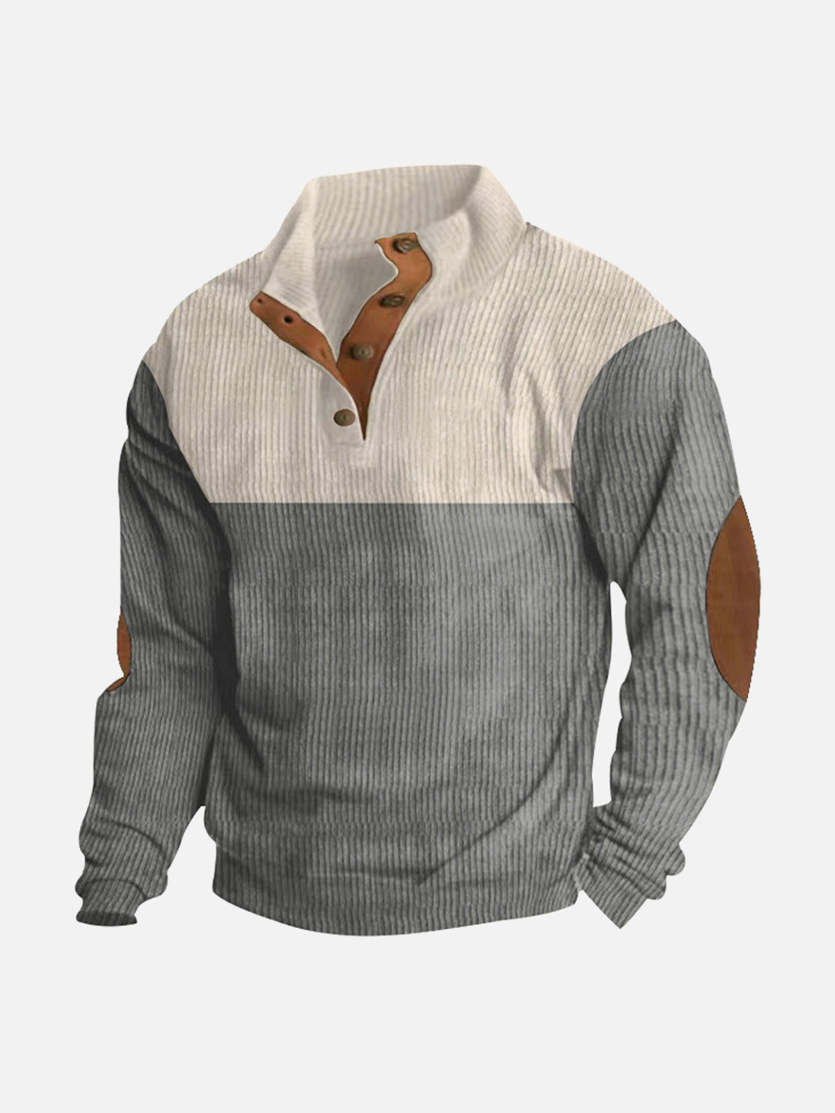 Miles – Colorblock Henley Pullover Sweater