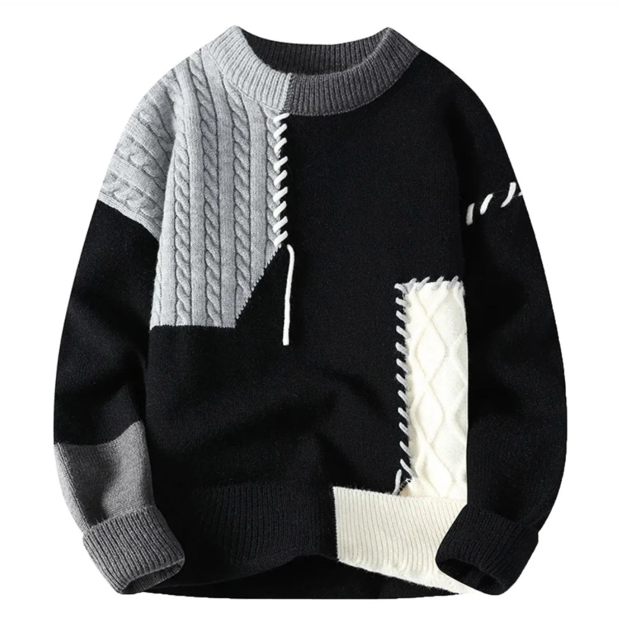Grant – Aspen Patchwork Sweater