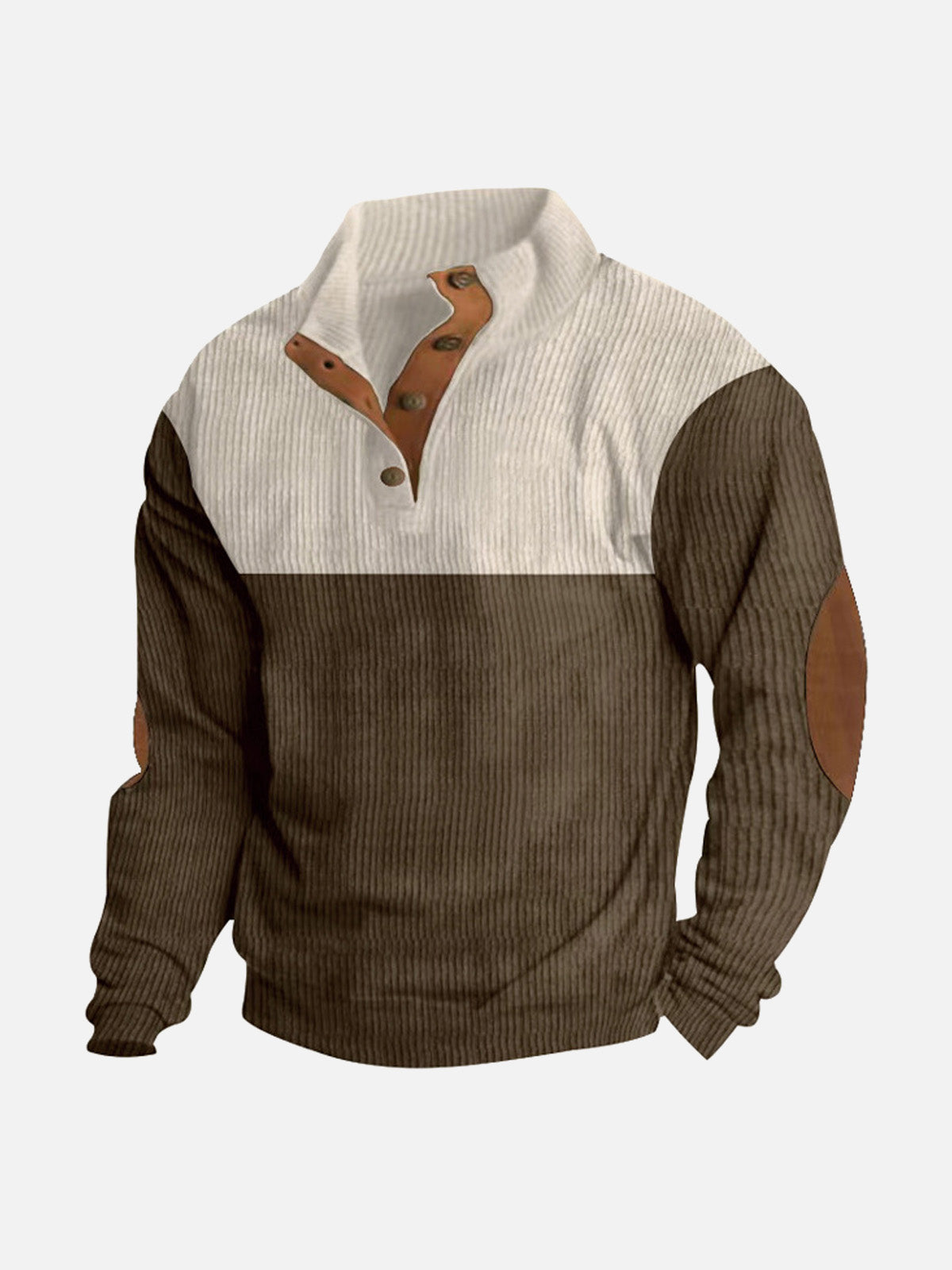Miles – Colorblock Henley Pullover Sweater
